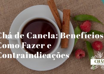 chá de canela benefícios — pau de canela e pó em chávena com chá quente