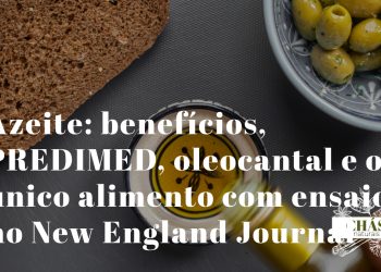 azeite benefícios — azeite extra-virgem dourado em garrafa escura com azeitonas verdes ricas em oleocantal e polifenóis