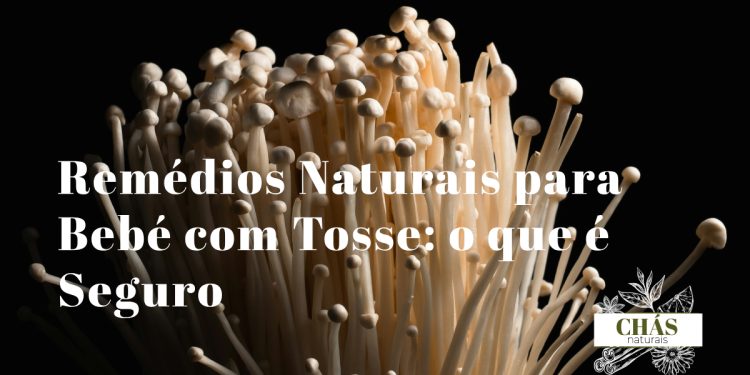 maço de enoki Flammulina velutipes frescos com cabos longos e cabeças brancas minúsculas sobre tábua de madeira japonesa com pauzinhos